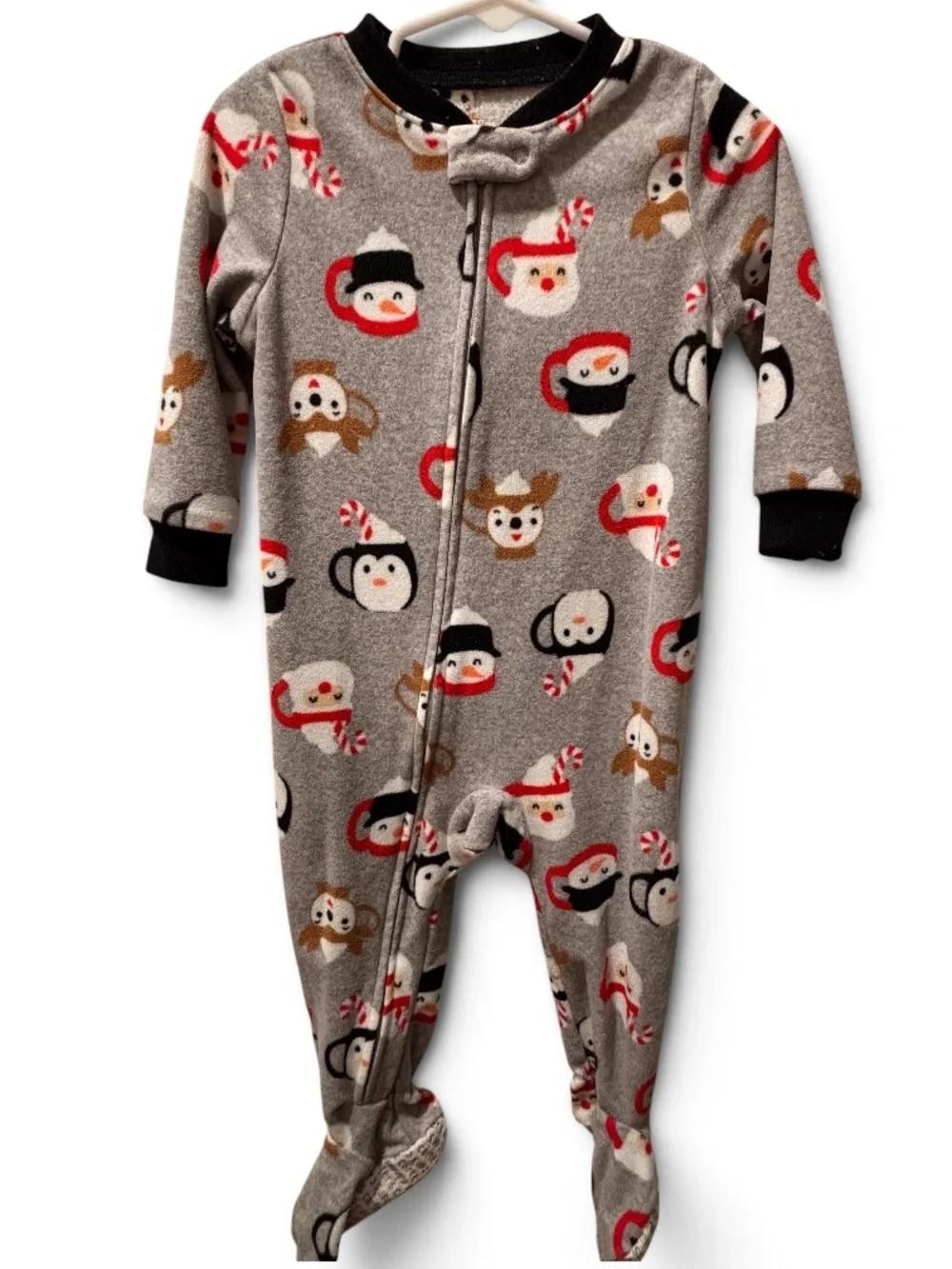 🎉 (18m) Carter’s Holiday Winter Friends Footed Pajamas